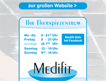 Tablet Screenshot of medifit-koeln.de